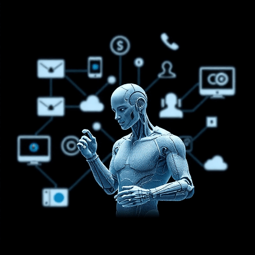 Artificial Intelligence automation process visual graphic